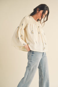 Claire Embroidered Top
