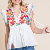 Asa Embroidered Top