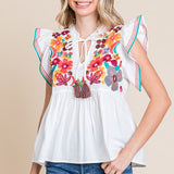 Asa Embroidered Top