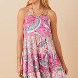 Mia Paisley Print Tank Dress