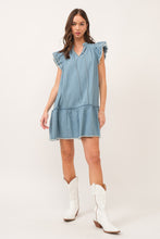 Load image into Gallery viewer, Leah Denim Babydoll Dress
