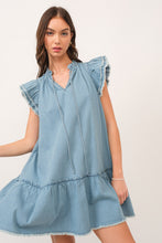 Load image into Gallery viewer, Leah Denim Babydoll Dress
