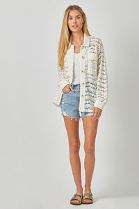 Emery Lace Button Up