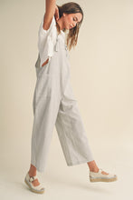 Load image into Gallery viewer, Charlie Linen Striped Jumpsuit
