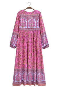 June Paisley Midi Dress