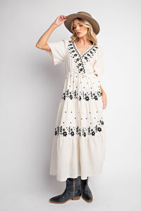 Riley Embroidered Maxi Dress