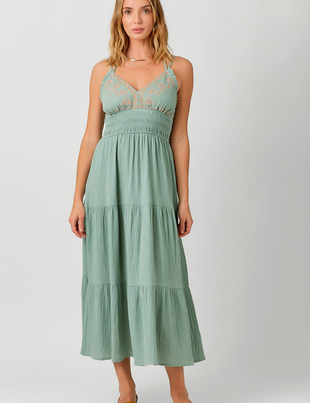 Madelyn Embroidered Maxi Dress