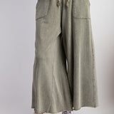 Terry Knit Wide Leg Pant