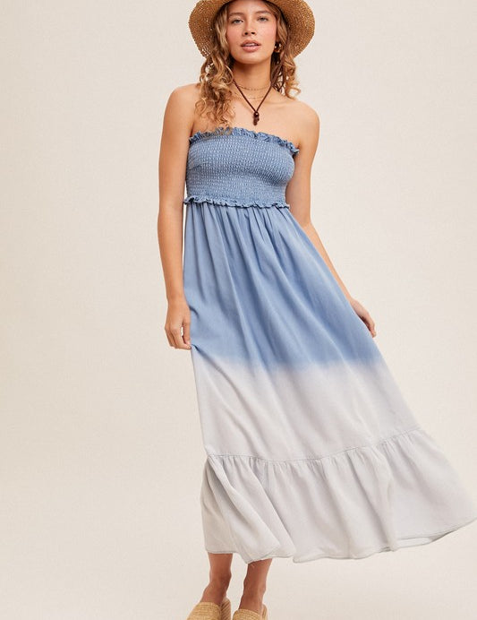 Aubrey Contrast Maxi Dress