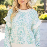 Leah Floral Sweater