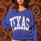 Texas Ribbed Sweatshirt