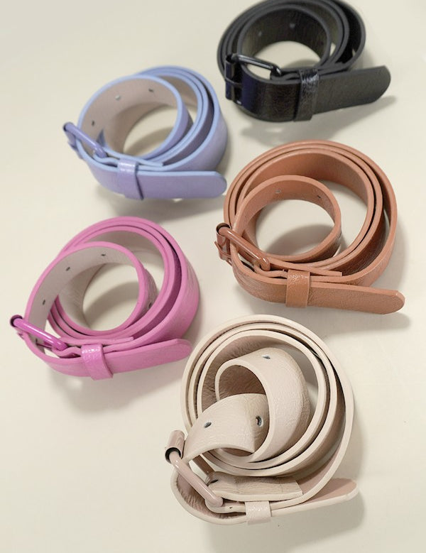 Colorful Lux Faux Leather Belt