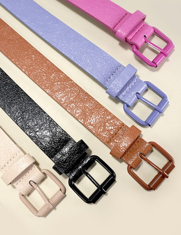 Colorful Lux Faux Leather Belt