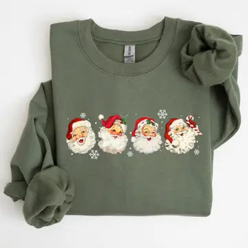 4 In A Row Vintage Santa Sweatshirt