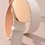 Oval Gold Buckle Belt