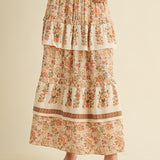 Iris Ruffle Tiered Maxi Skirt