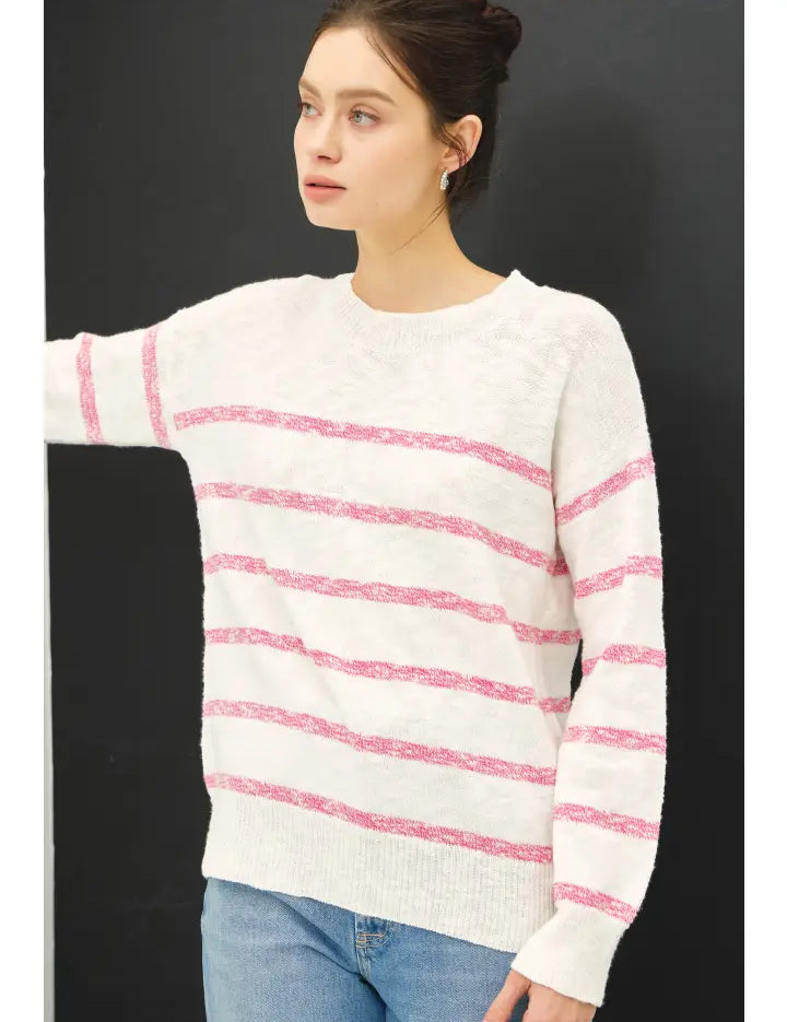 Margaret Heather Striped Sweater