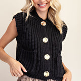 Kristine Front Button Vest