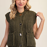 Kristine Front Button Vest