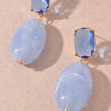 Lila Gem Earrings