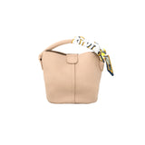 Scarf Handle Mini Bucket Bag