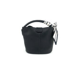 Scarf Handle Mini Bucket Bag