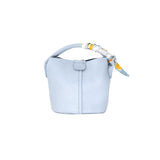 Scarf Handle Mini Bucket Bag