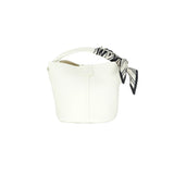 Scarf Handle Mini Bucket Bag