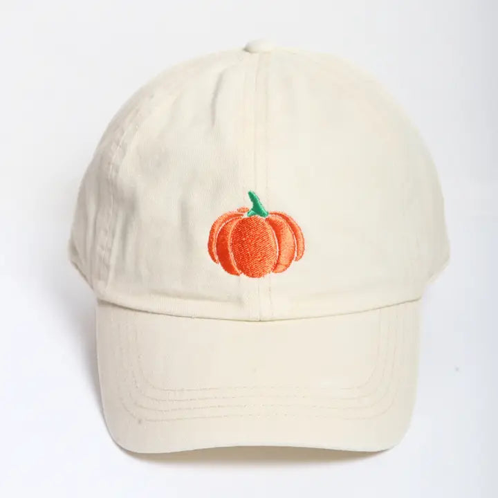 Pumpkin Embroidery Baseball Cap
