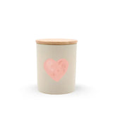 Valentine's Heart Travel Candle in Santal Coconut