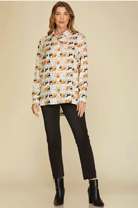 Karen Horse Print Top
