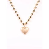 Heart Necklace with Ball Chain