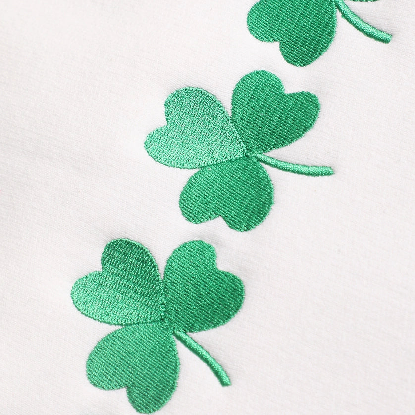 Four Clovers Embroidered Sweatshirt