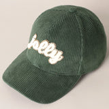 Jolly Glitter Patch Corduroy Cap