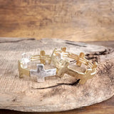 Hammered Cross Bracelet