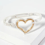 Heart Hinged Bracelet