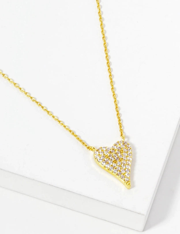Pave Heart Pendant