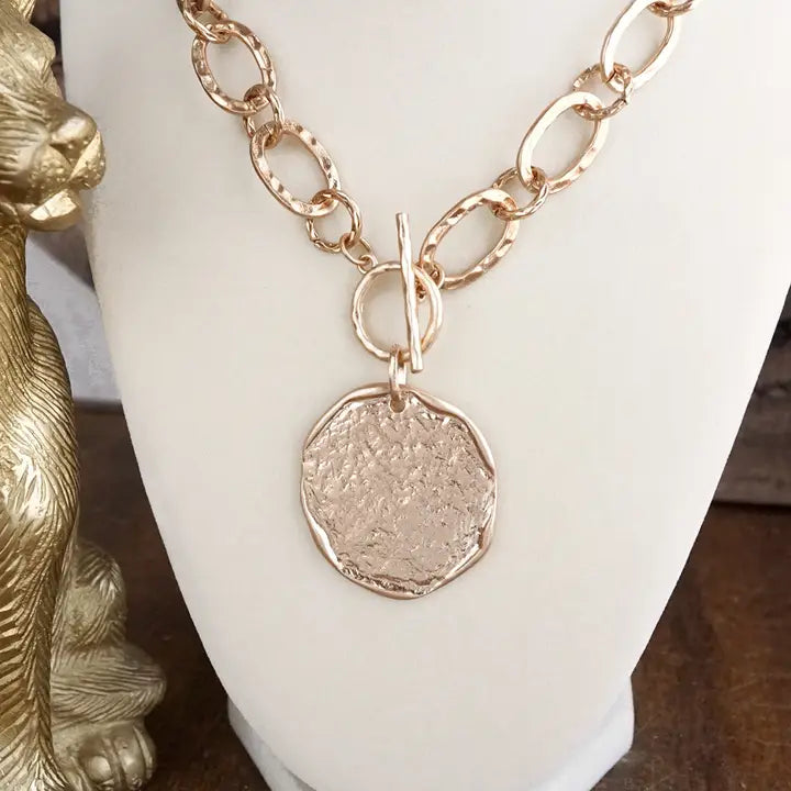 Gold Disc Necklace