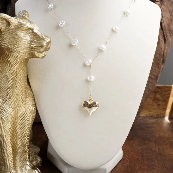 Heart & Pearl Necklace