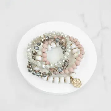 Dani Bead/Glass Bracelet Set