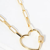 Heart Link Chain Necklace