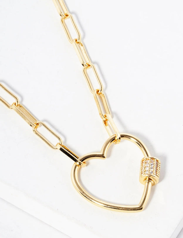 Heart Link Chain Necklace