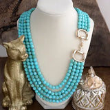Multi Strand Beads with Horse Bit