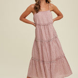 Lexi Checkered Maxi Dress