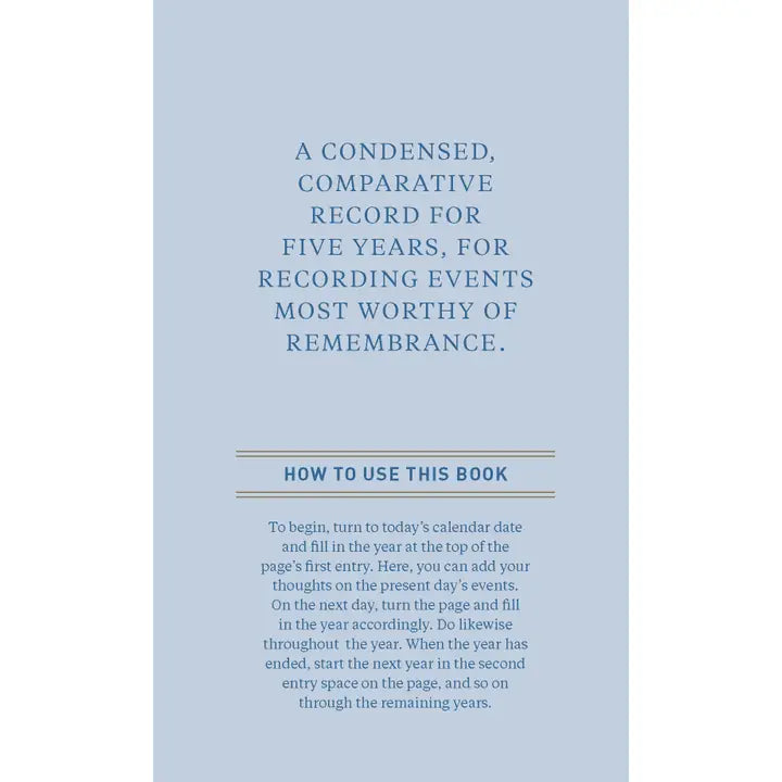 One Line A Day Journal