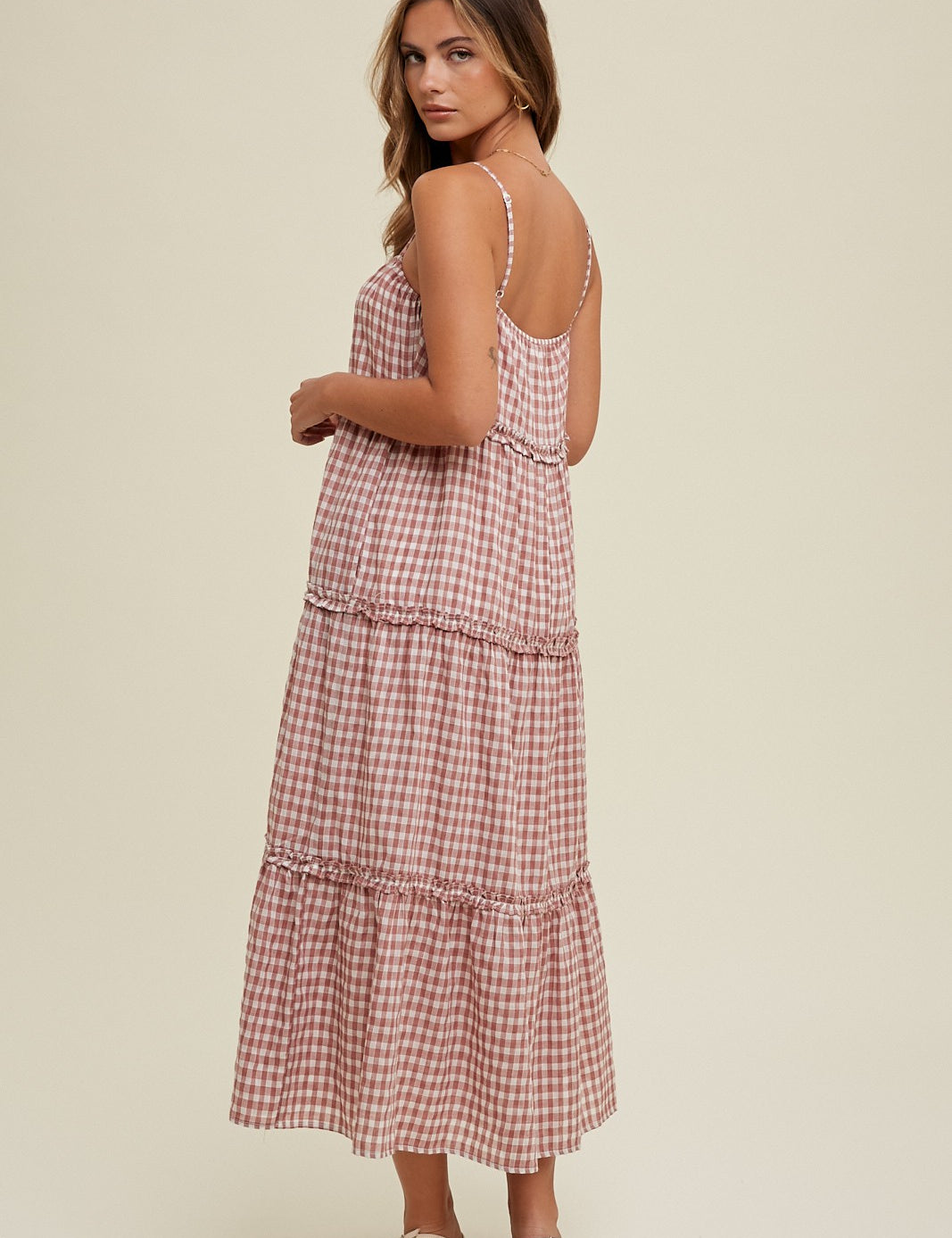 Lexi Checkered Maxi Dress