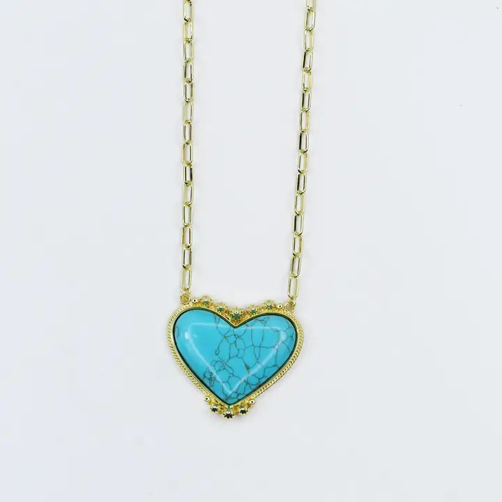 Turquoise Heart Necklace