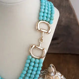 Multi Strand Beads with Horse Bit
