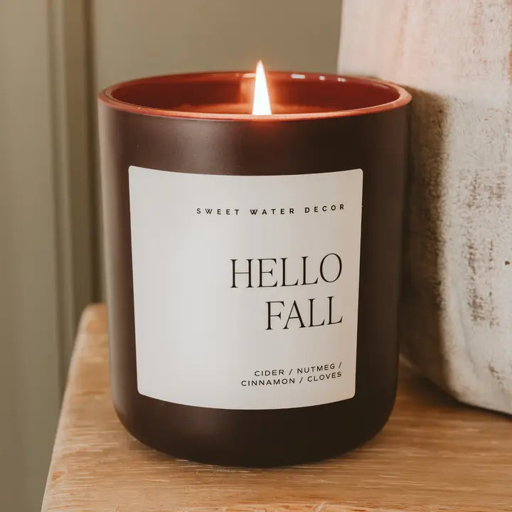 Sweet Water Decor Hello Fall Candle