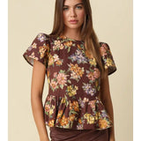 Stella Floral Peplum Top
